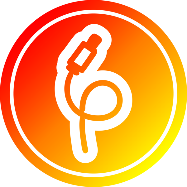 Bir insan tarafından çizilmiş elektrik prizi dairesel simgesi