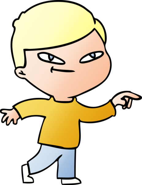 Bir insan tarafından çizilmiş çizgi filmdeki adam.