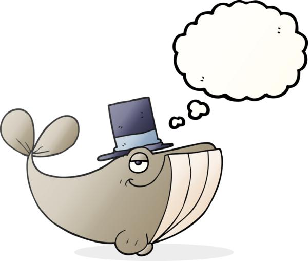 Bir insan tarafından çizilmiş silindir şapkalı balina.