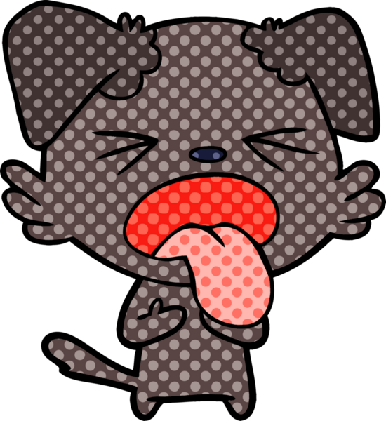 Bir insan tarafından çizilmiş iğrenç bir çizgi film.