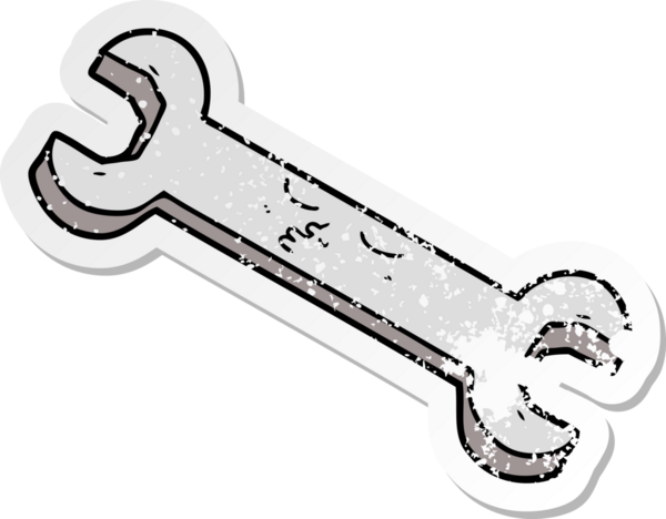 Bir insan tarafından çizilmiş çizgi film anahtarının sıkıntılı çıkartması.