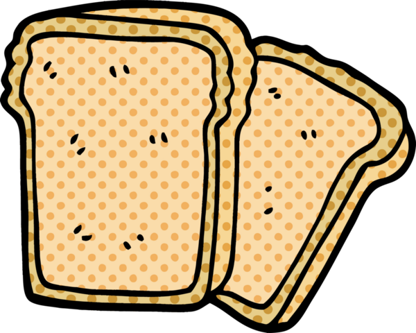 Bir insan tarafından çizilmiş karalama ekmekleri.