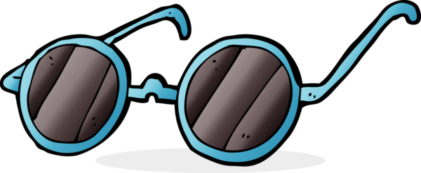 bir insan tarafından çizilmiş güneş gözlüğü.