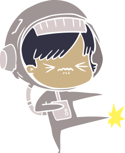 kızgın düz renkli çizgi film uzay kızı bir insan tarafından çizilmiş ayak parmağı