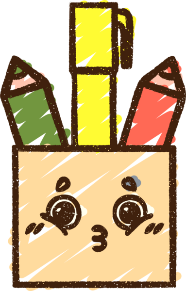 Bir insan tarafından çizilen Sanat Malzemeleri Tebeşiri