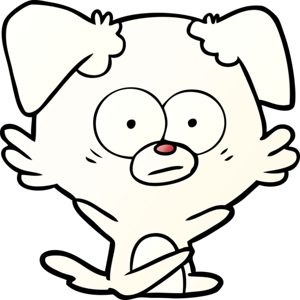 Bir insan tarafından çizilmiş sinirli köpek çizgi filmi.