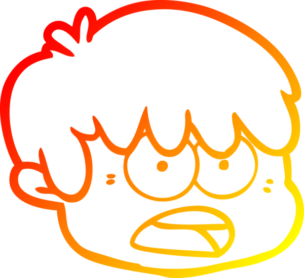 Bir insan tarafından çizilen çizgi film karakterinin sıcak çizgi çizimi