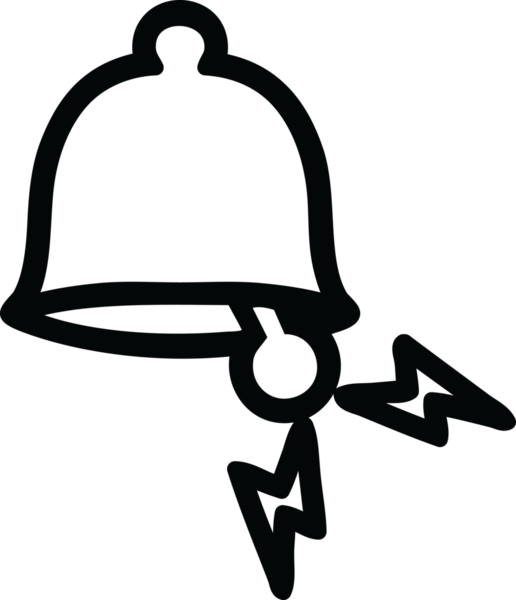 Bir insan tarafından çizilmiş zil simgesi