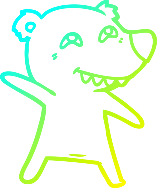 Bir insan tarafından çizilmiş soğuk çizgi çizgi film çizimi.