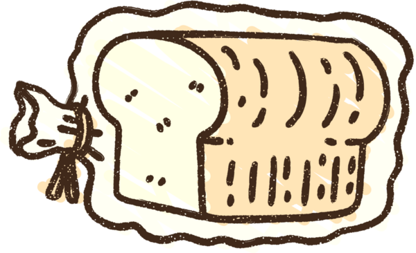 Bir insan tarafından çizilmiş Paketli Ekmek Tebeşiri