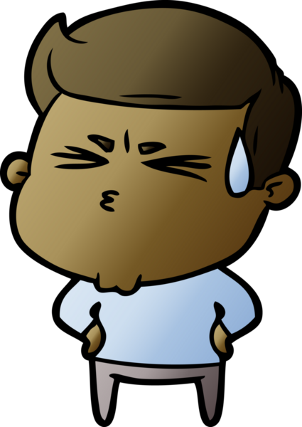 Bir insan tarafından çizilmiş, hayal kırıklığına uğramış bir adam.