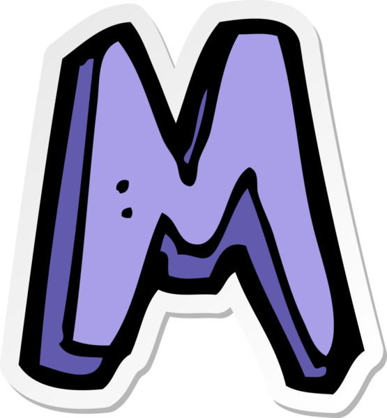 Bir insan tarafından çizilmiş bir karikatür etiketi.