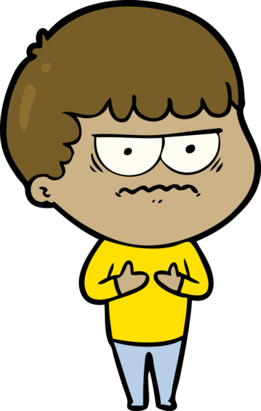 Bir insan tarafından çizilmiş rahatsız bir adam.