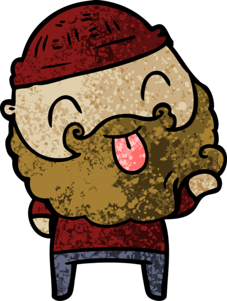 Bir insan tarafından çizilmiş sakallı bir adam.