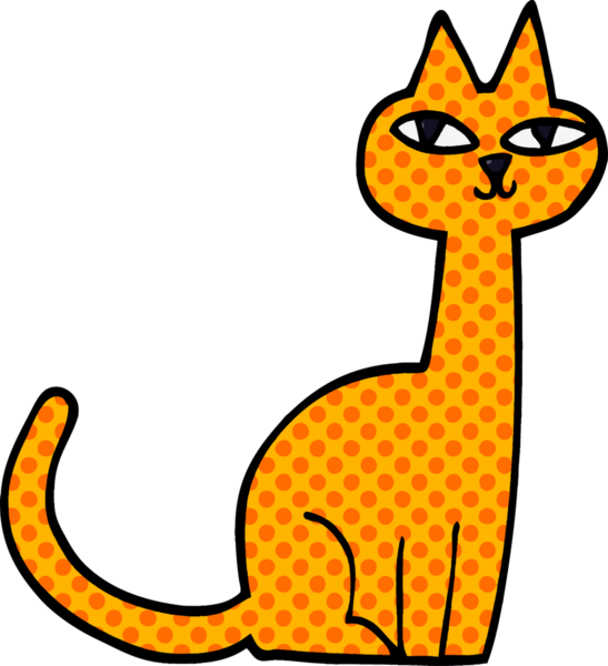 bir insan tarafından çizilmiş karalama kedisi