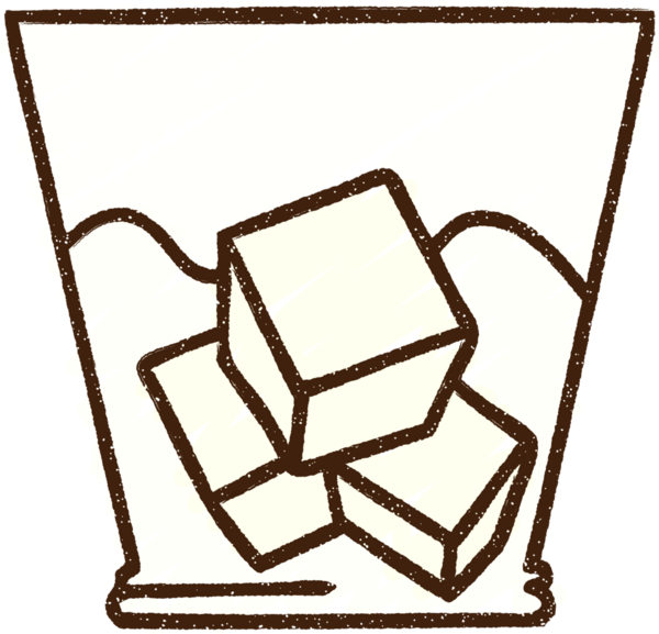 Bir insan tarafından çizilen buzlu içecek tebeşiri.