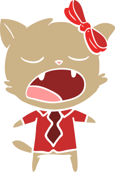 Bir insan tarafından çizilmiş düz renkli çizgi film.