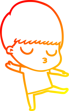 İnsan tarafından çizilmiş bir çizgi film karakteri çizimi.