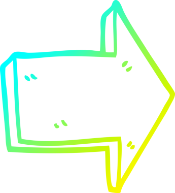 Bir insan tarafından çizilmiş bir çizgi filmin soğuk eğimli çizimi.