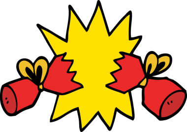 Bir insan tarafından çizilmiş karikatür krakeri.