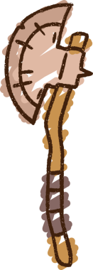 Bir insan tarafından çizilen Balta Tebeşiri