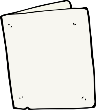 Bir insan tarafından çizilmiş karton.