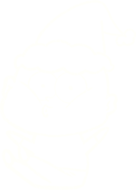 Bir insan tarafından çizilen Noel Adam Tebeşiri