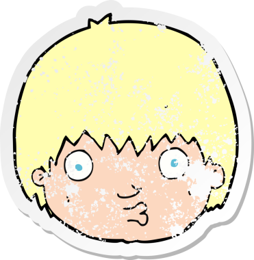 Bir insan tarafından çizilmiş garip bir çizgi filmin gerilimli yapıştırması.