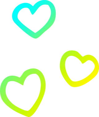 Bir insan tarafından çizilmiş bir aşk karikatürü çizimi.