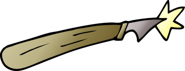 Bir insan tarafından çizilmiş karalama bıçağı.