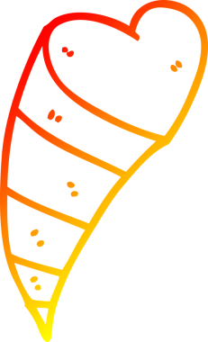 Bir insan tarafından çizilmiş kalp dekoratif elementi çeken bir karikatür çizimi.