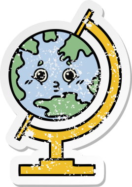 Bir insan tarafından çizilmiş dünyanın sevimli bir çizgi filminin sıkıntılı çıkartması.