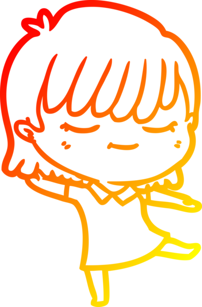 Bir insan tarafından çizilmiş bir karikatür kadın çizimi