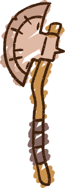 Bir insan tarafından çizilen Balta Tebeşiri