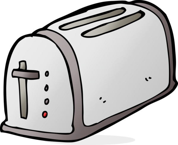 Bir insan tarafından çizilmiş bir tost makinesi.