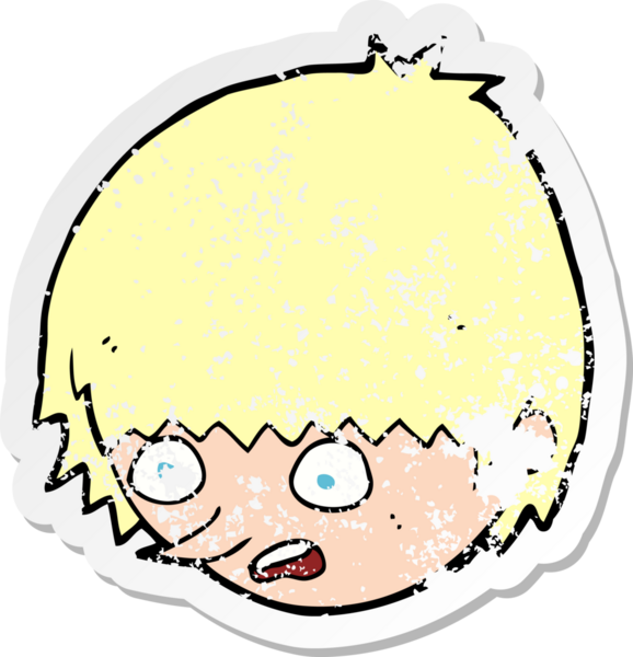 Bir insan tarafından çizilmiş gerilmiş bir karikatürün gerilmiş yüzü.