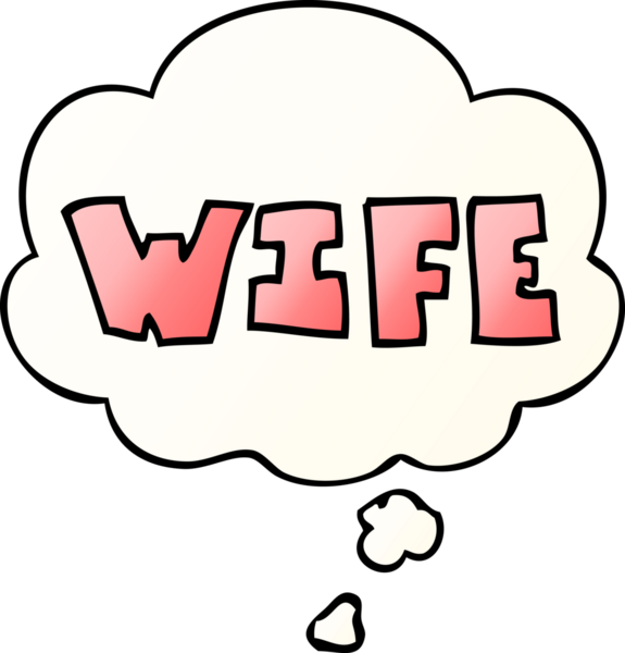 bir insan tarafından çizilmiş yumuşak eğimli düşünce baloncuklu çizgi film sözcüğü