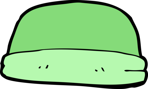 Bir insan tarafından çizilmiş çizgi film şapkası.