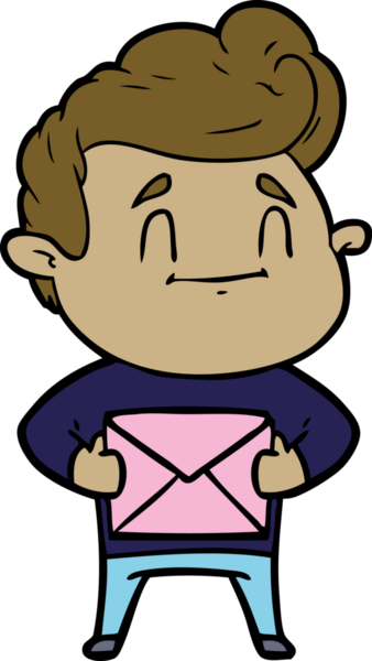 Bir insan tarafından çizilmiş mutlu çizgi film adamı.