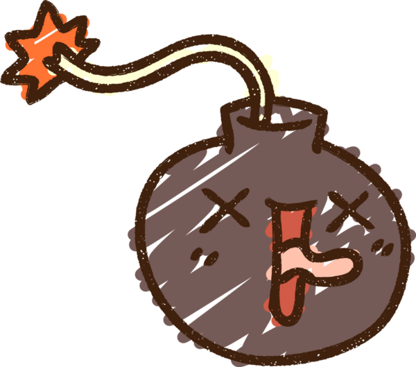 Bir insan tarafından çizilen Çılgın Bomba Tebeşiri