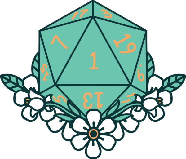 Retro Dövme Tarzı Doğal Zarlar Bir insan tarafından çizilmiş çiçek elementleri ile yuvarlanır