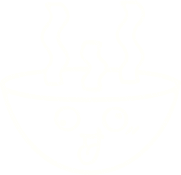 Bir insan tarafından çizilmiş erişte kasesi tebeşiri.