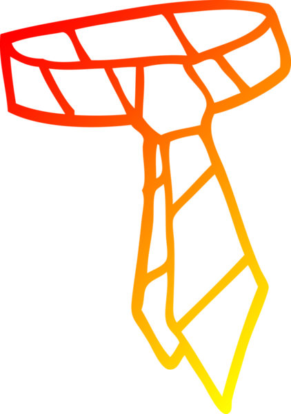 Bir insan tarafından çizilmiş çizgili bir çizgi çizginin sıcak gradyan çizgisi