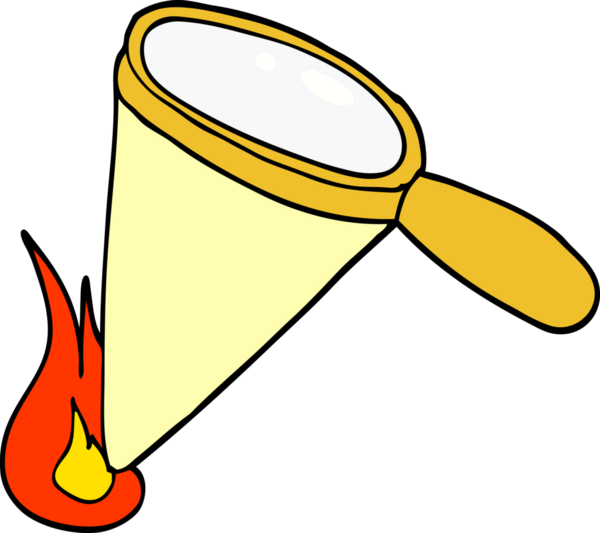 Bir insan tarafından çizilmiş karalama büyüteç.