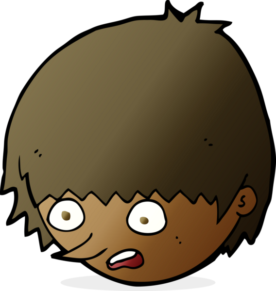 bir insan tarafından çizilmiş stresli bir yüz.