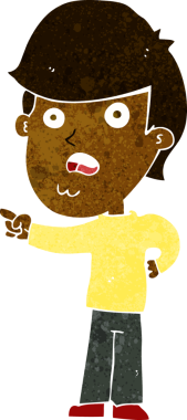 Bir insan tarafından çizilmiş bir karikatür.