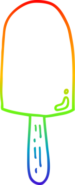 gökkuşağı gradyanı çizimi bir insan tarafından çizilmiş bir lolipop