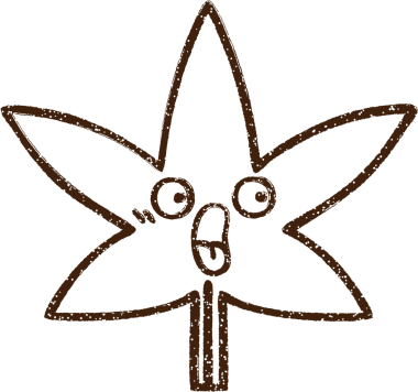 Şok olmuş Yaprak Kömürü Bir insan tarafından çizilmiş