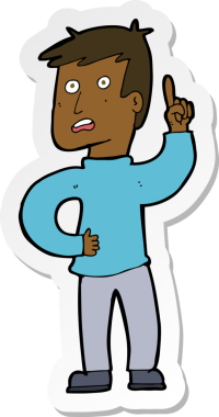 Bir insan tarafından çizilmiş bir fikri olan çizgi film çocuğunun çıkartması.