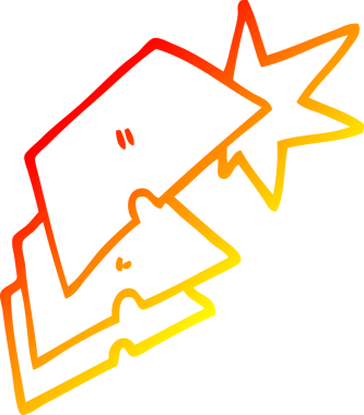 Bir insan tarafından çizilmiş çizgi film iş bıçağı çizimleri.